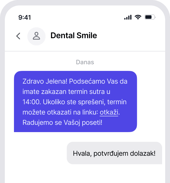 SMS podsetnik na telefonu