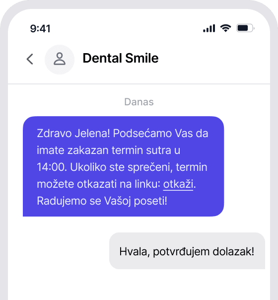 SMS podsetnik na telefonu
