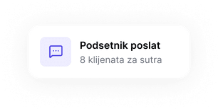 Podsetnik poslat: 8 pacijentkinja za obnavljanje botoxa